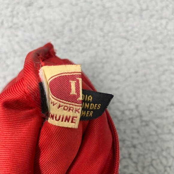 Ili New York Convertible Hobo Wristlet- Red Leather, 6.5" x 4" - Picture 5 of 9